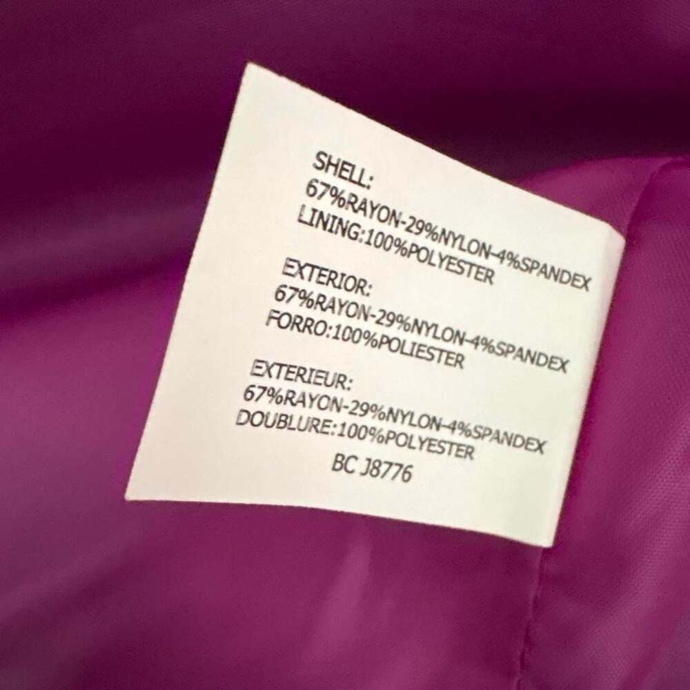 Interplay Magenta Single Button Blazer - Picture 6 of 6